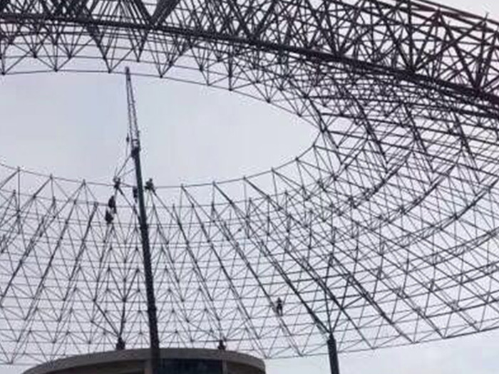 台湾篮球馆球形网架厂家价格